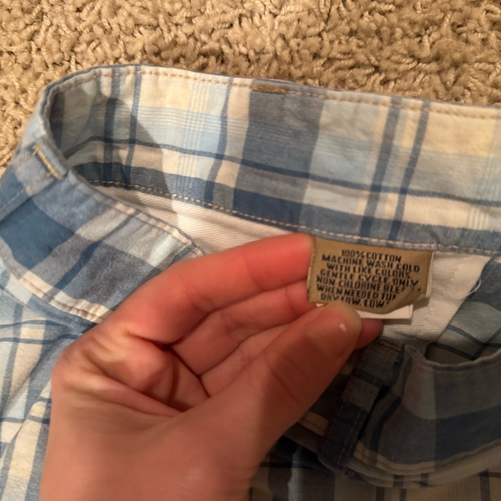 Bills khakis blue plaid shorts - Picture 5 of 7